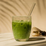 Matcha glas laag crackle (set van 2)