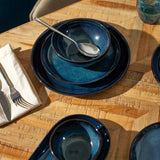 KAITØ Ontbijtbord Indigo Blue (set van 2)