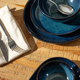 KAITØ Ontbijtbord Indigo Blue (set van 2)