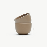GRADES Koffiekop Beige (set van 2)