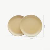 GRADES Ontbijtbord Yellow (set van 2)