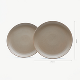 GRADES Dinerbord Beige (set van 2)