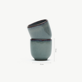 KAITØ Koffiekop Slate Silk (set van 2)