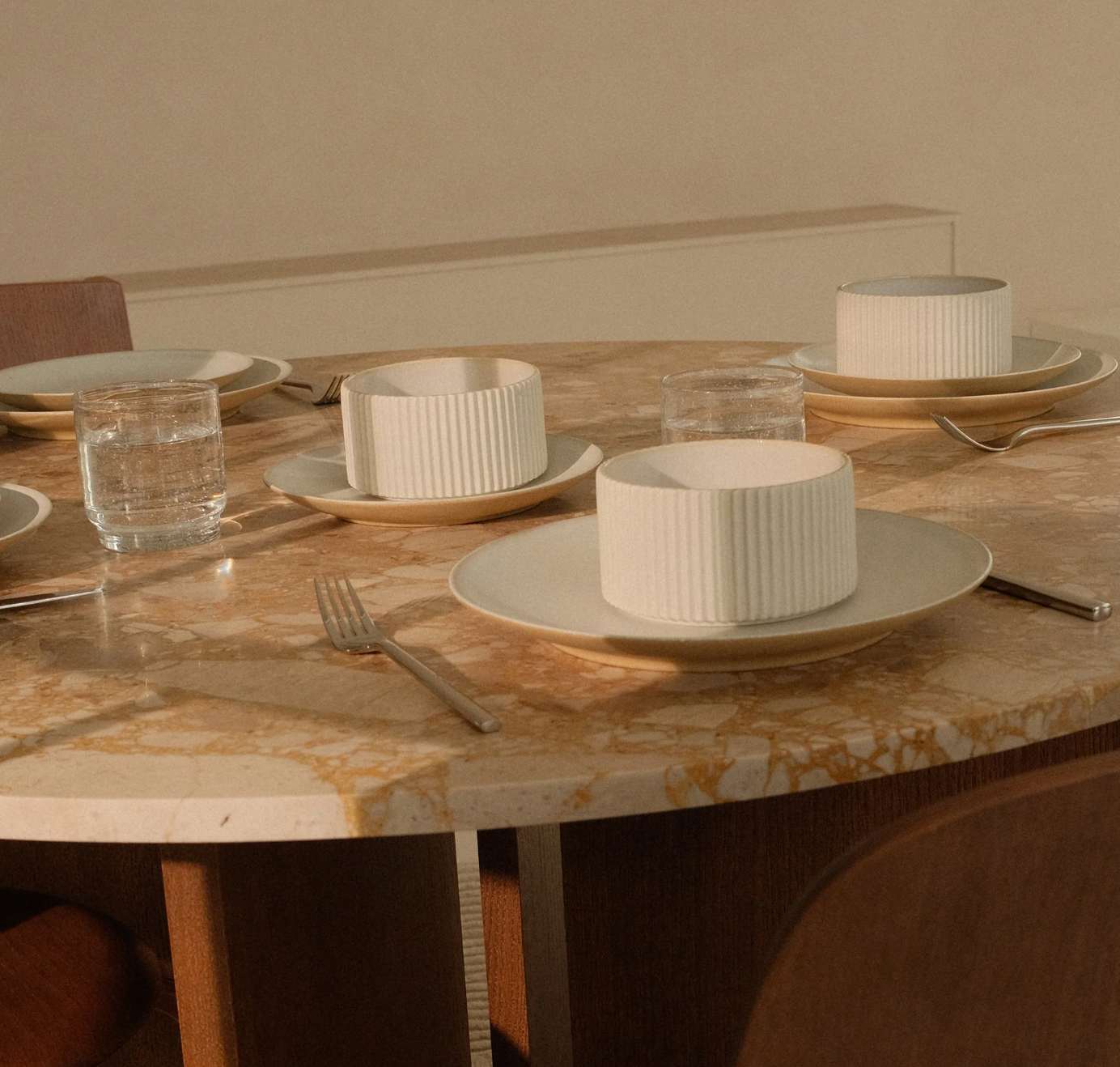 Serviesset beige
