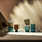 F2D Longdrinkglas 40cl Blauw Crackle (set van 2)